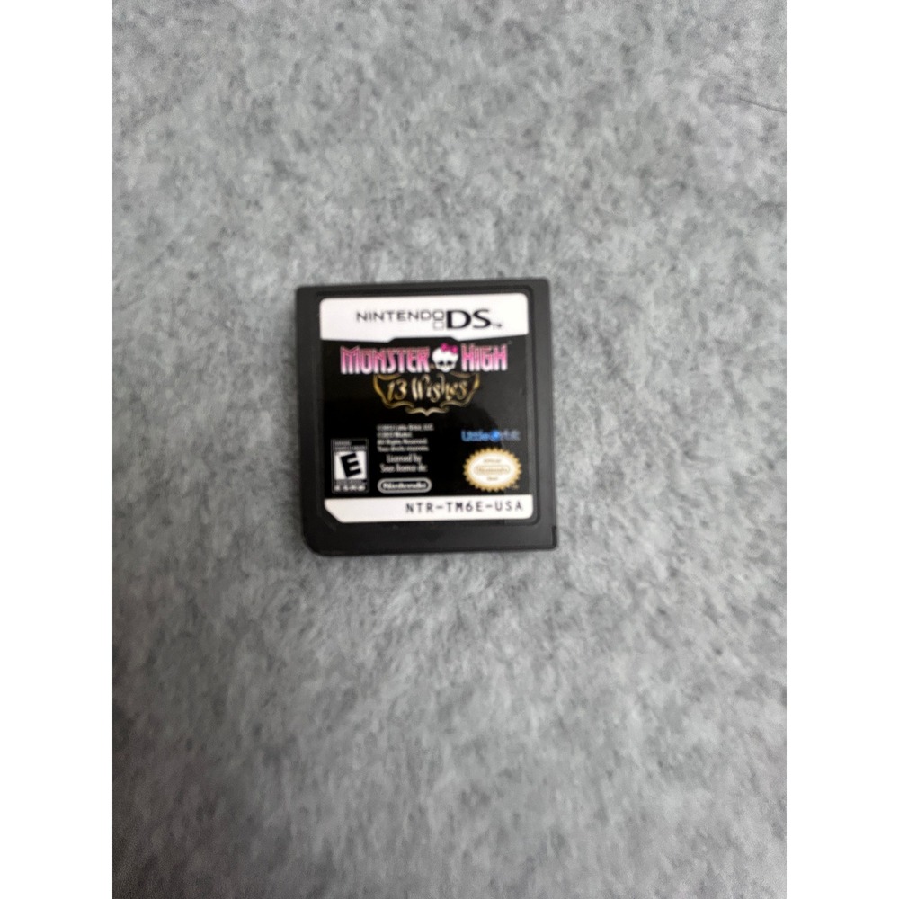 Monster High 13 Wishes Nintendo DS Game Cartridge NTR-TM6E-USA Authentic